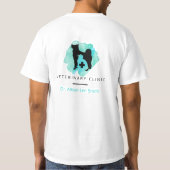 Veterinair klinisch kruis  t-shirt (Achterkant)