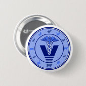 veterinair logo 5 ronde button 5,7 cm (Voorkant /achterkant)