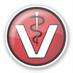 Veterinair Medisch Symbool Sticker