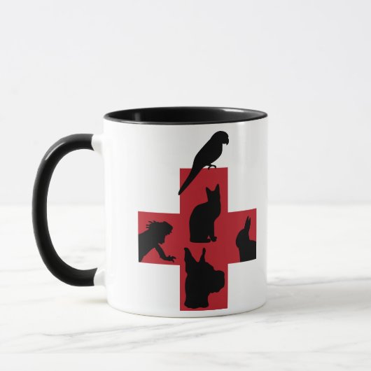 Veterinair ontwerp mok (Links)