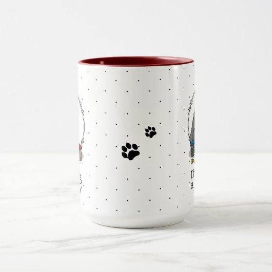 Veterinair Oud Engels Sheepdog Gray 1 Cute Vet Mok (Midden)