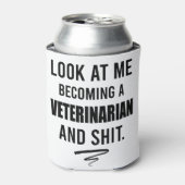 Veterinair Shirt Funny Vet Afstuderen Gift Shirt Blikjeskoeler (Blikje Voorkant)