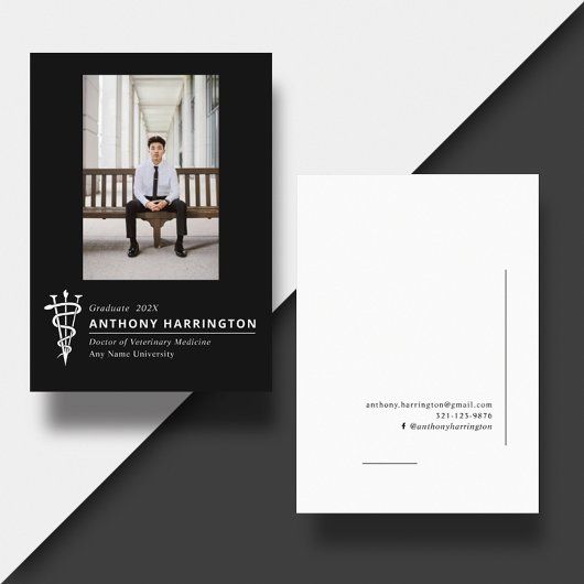 Veterinair symbool Foto Zwart Wit Aankondiging