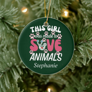 Veterinair technicus keramisch ornament