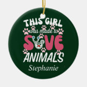 Veterinair technicus keramisch ornament (Voorkant)