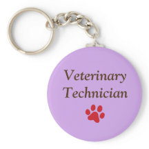 Veterinair technicus/Red Paw Print/Paars