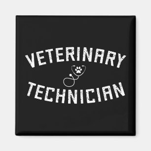 Veterinair technicus Vet Tech Paw Stethoscoop Magneet