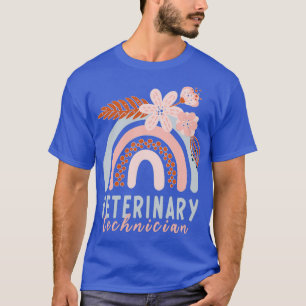 Veterinair technicus Vet Tech Veterinarian Rainbo T-shirt