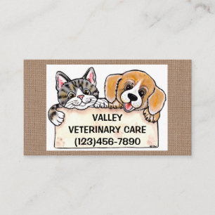 Veterinair Vet Animal Pet Benoeming Dog Cat Visitekaartje