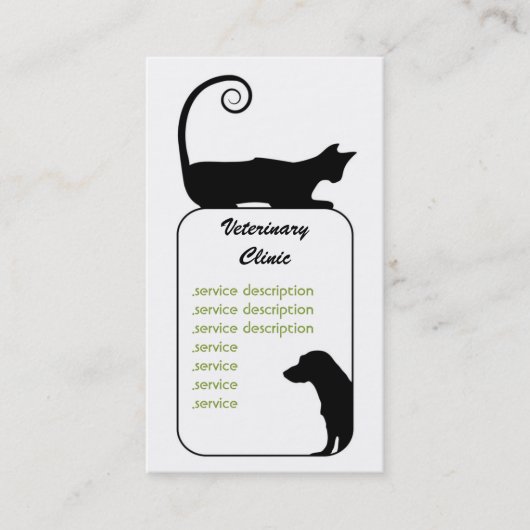 Veterinair Visitekaartje (Voorkant)
