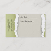 Veterinair Visitekaartje (Achterkant)