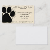 Veterinair Visitekaartje Black (Voorkant / Achterkant)