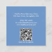 Veterinair Visitekaartje - QR-code (Achterkant)