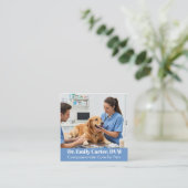 Veterinair Visitekaartje - QR-code (Staand voorkant)