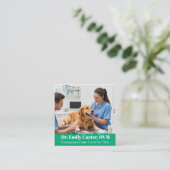 Veterinair Visitekaartje - QR-code (Staand voorkant)