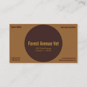 veterinair visitekaartje van hondenneus (Achterkant)