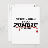 Veterinair Zombie Briefkaart (Voorkant / Achterkant)