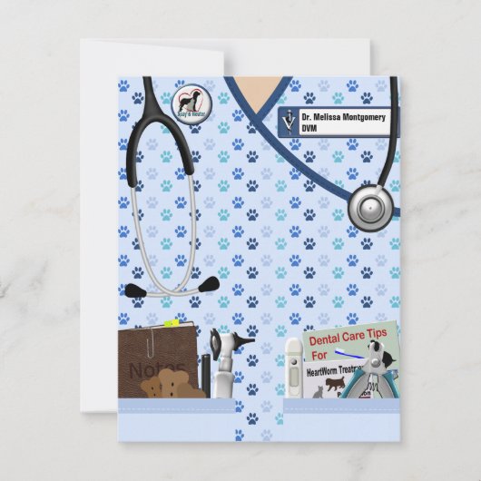 Veterinaire Afstuderen bekendmaking Kaart (Voorkant)