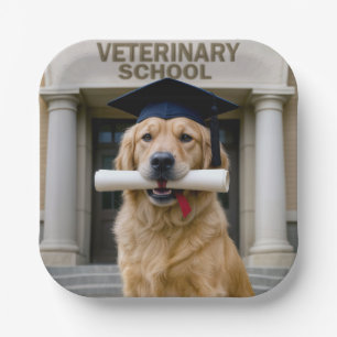 Veterinaire Afstuderen School Golden Retriever Papieren Bordje