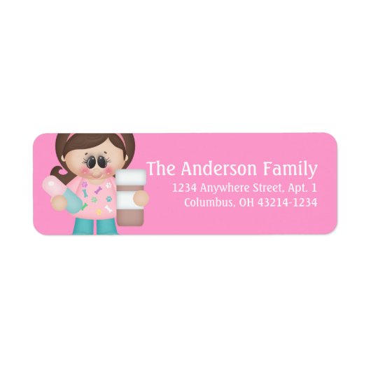 Veterinaire assistent Tech Return Address Labels (Voorkant)