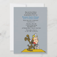 Vétérinaire Avec Invitation De Diplôme De Chien