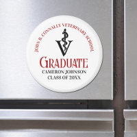 Veterinaire Caduceus Custom Red Black Afstuderen