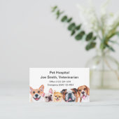 Vétérinaire Carte de visite de service pour animau (Debout devant)