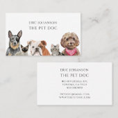 Vétérinaire Carte de visite médecin pour animaux d (Devant / Derrière)