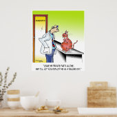 Veterinaire Cartoon 9480 Poster (Keuken)