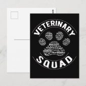 Veterinaire dierenarts briefkaart (Voorkant / Achterkant)