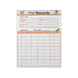 Veterinaire dossiers notitieblok