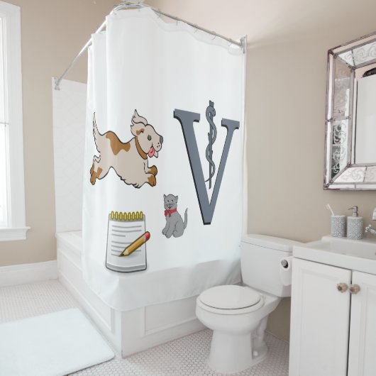 Vétérinaire du rideau de douche (En situation)