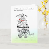 Vétérinaire et carte de visite - carte de (Fleur jaune)