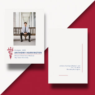 Veterinaire foto symbool Rood Blauw Aankondiging