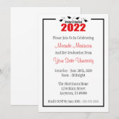 Vétérinaire Grad 2022 Graduation Invitation (Rouge (Devant / Derrière)