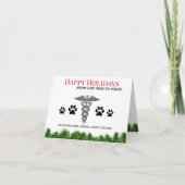 Veterinaire Kerst Kaarten (Voorkant)