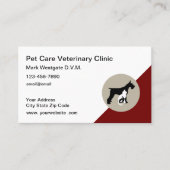 Vétérinaire Nomination Carte de visite Modèle (Devant)