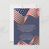 Vétérinaire patriotique Carte de remerciements fun (Dos)