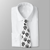 Veterinaire Pauw Print Dog Cat Lover Stropdas (Gebonden)