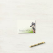 Veterinaire praktijk voor gemengde dieren post-it® notes (Op bureau)