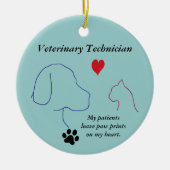 Veterinaire technicus - Schilder afdrukken op mijn Keramisch Ornament (Voorkant)