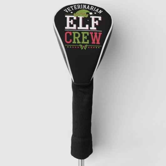Veterinaire technicus van Christmas Elf Golfheadcover (Voorkant)
