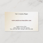 Vétérinaire vétérinaire Carte de visite (Dos)