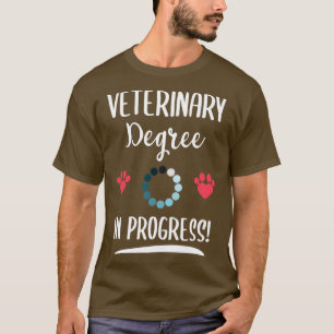 Veterinaire Vooruitgang Funny Veterinary Afstudere T-shirt