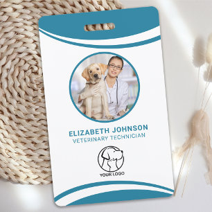 Veterinaire ziekenhuis medewerker foto ID badge