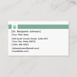Veterinarian Appointment Card | Photo Template Visitekaartje