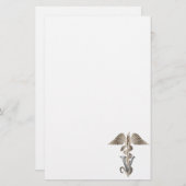 Veterinarian Caduceus Briefpapier (Voorkant / Achterkant)