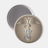 Veterinarian Caduceus Magneet (Voorkant / Achterkant)