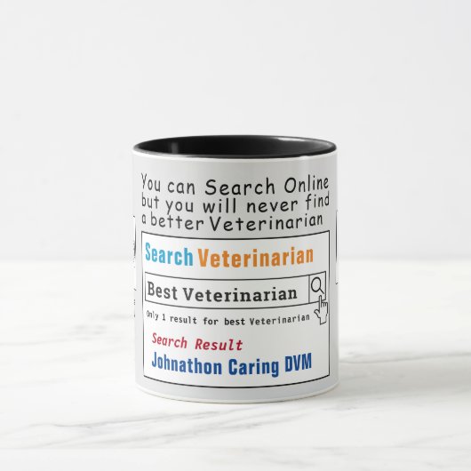 Veterinarian Funny Best Search Mok (Midden)