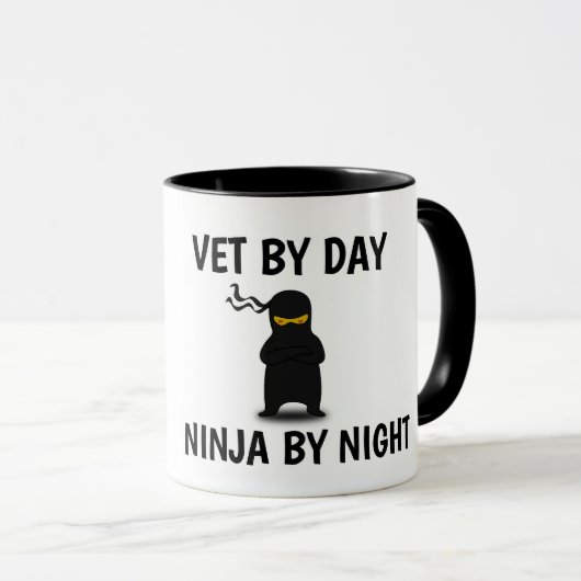 VETERINARIAN NINJA COFFEE MUG MOK (Voorkant rechts)